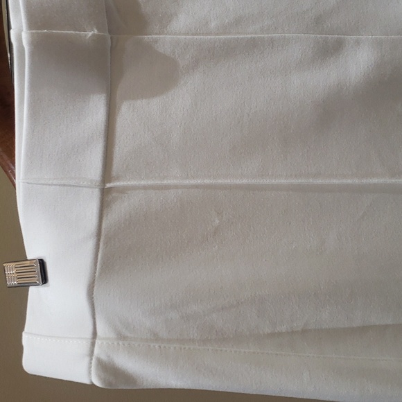 Nwt JNY white stretch pants wide legs high waist - Picture 6 of 12